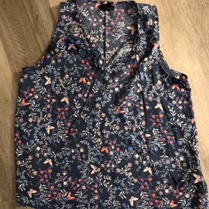 Floral Gap Tank Top